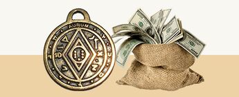 Monētu amulets par naudu un veiksmi