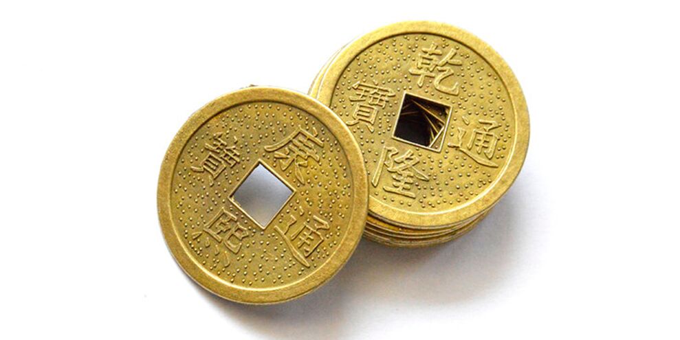 Ķīnas monētas kā veiksmes amulets