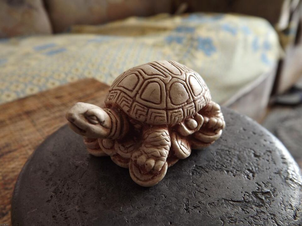 bruņurupuča figūriņa kā veiksmes amulets